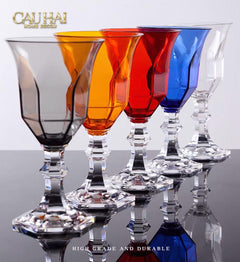 Ly Champagne PP Acrylic Đỏ Allure - PP Acrylic Ruby Red Flute Champagne Glasses H21 180ML-CẬU HAI HOME DECOR