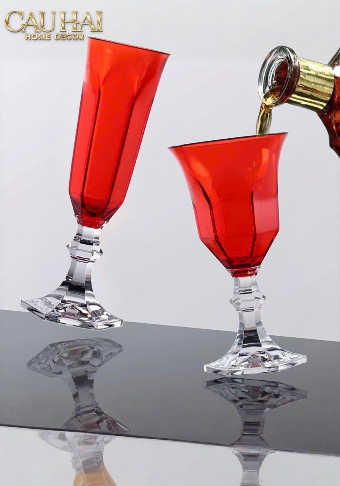 LY CHAMPAGNE RED MOZA SS25 - CẬU HAI HOME DECOR