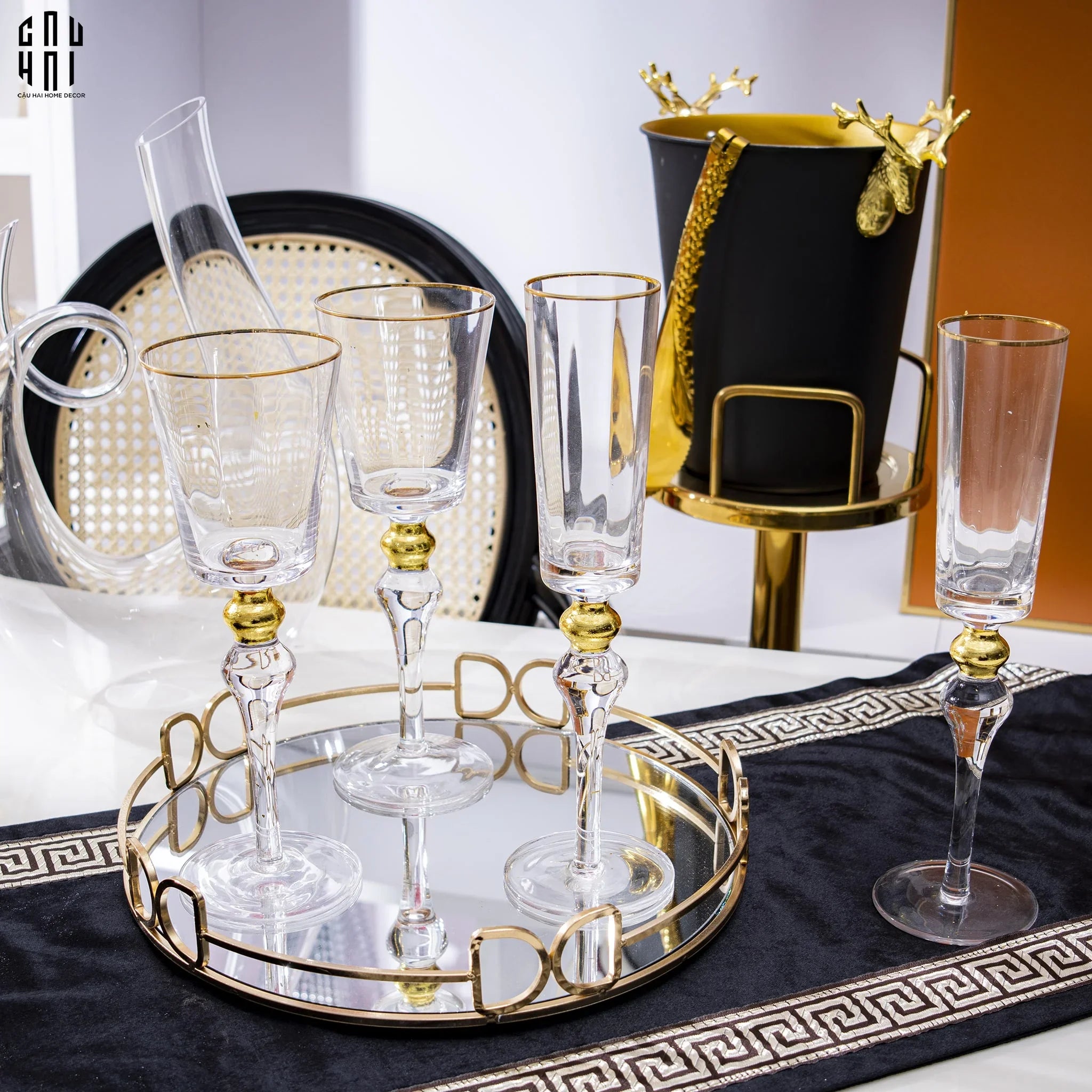 LY CHAMPAGNE SYMPHONY - CẬU HAI HOME DECOR
