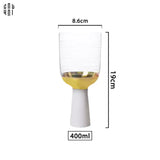 Ly Cocktails Thuỷ Tinh Trắng Opaline Mermaid - Aurealia Gold 19x8.6 400ml-LY THỦY TINH-Đối tác tại Trung Quốc theo từng đơn đặt hàng-CẬU HAI HOME DECOR