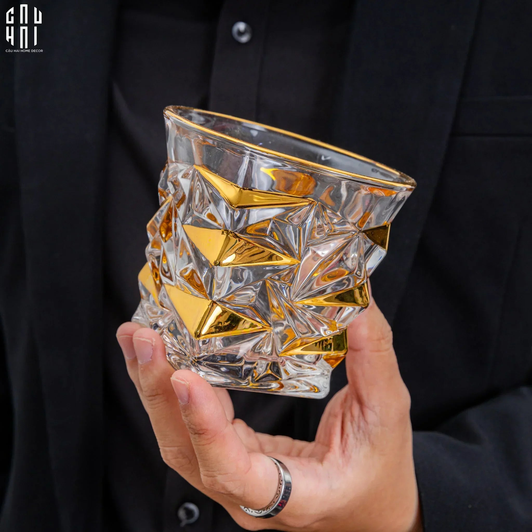 Ly Gala Royale Ss25 Cristalleries Liqour Glasses-CẬU HAI HOME DECOR