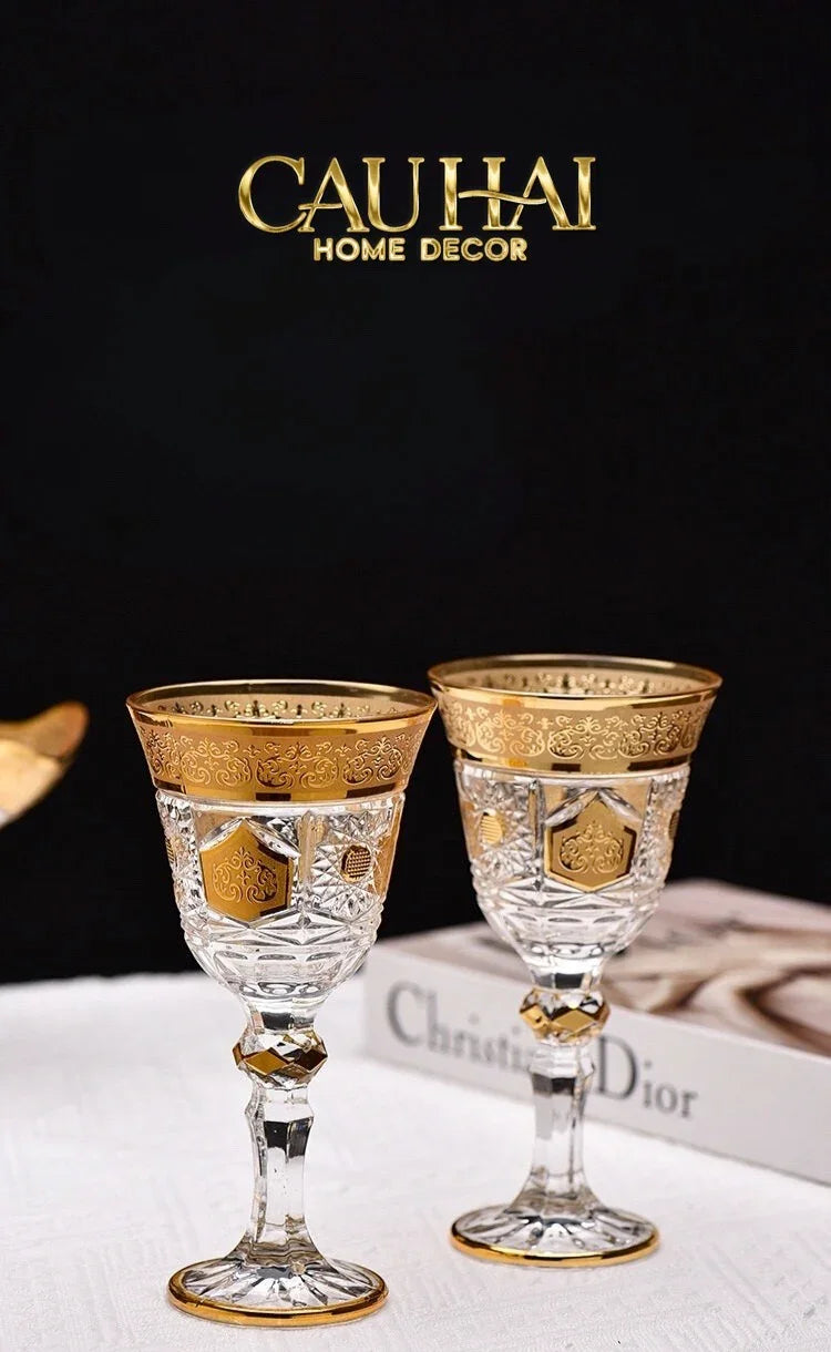 Ly Imperial Aureate Byzantine - Lumière D'Or Cristalleries Goblet-CẬU HAI HOME DECOR