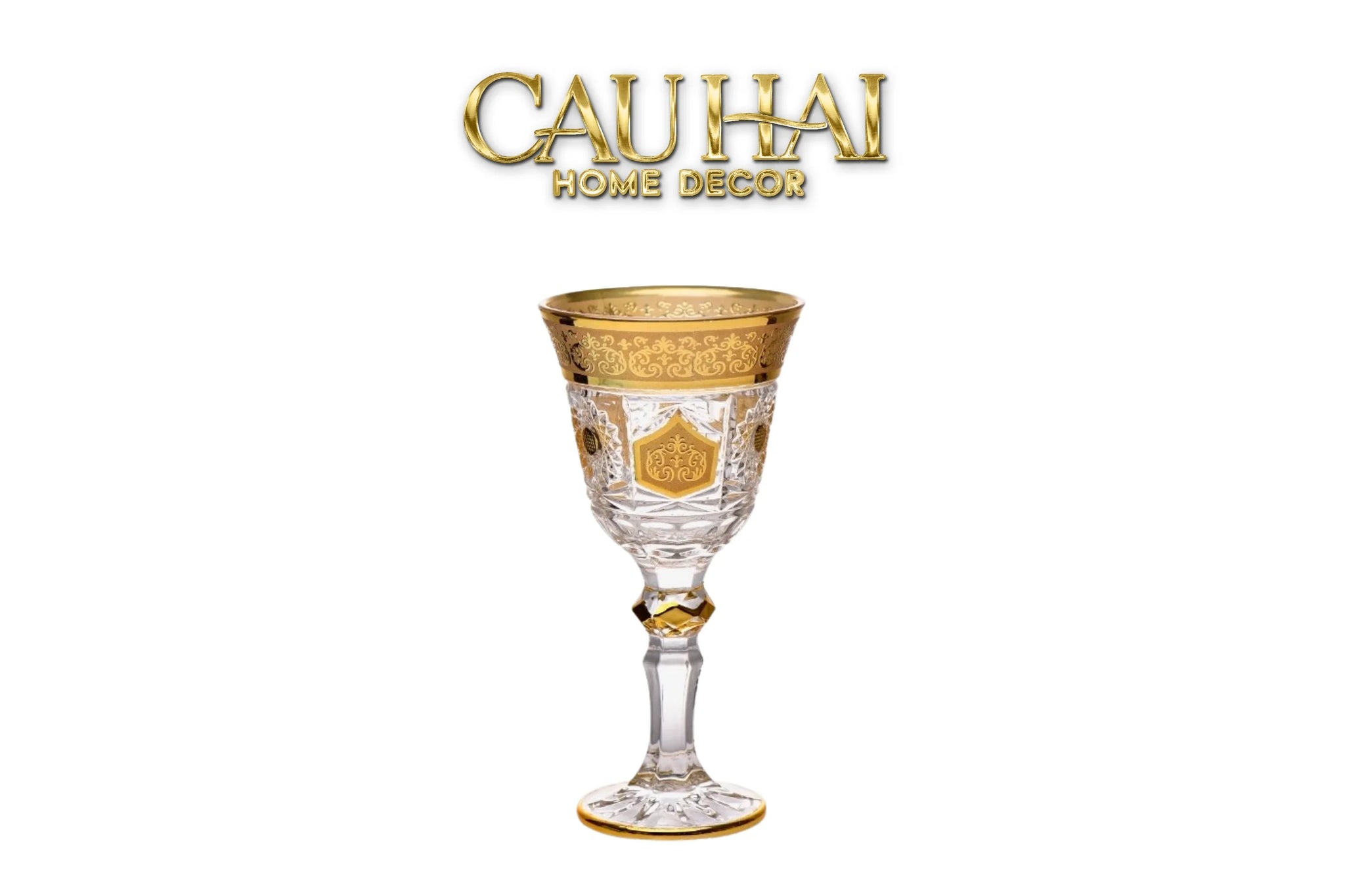 Ly Imperial Aureate Byzantine - Lumière D'Or Cristalleries Goblet-CẬU HAI HOME DECOR