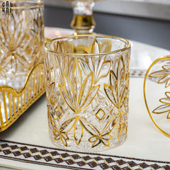 Ly Shot Brandy Whiskey Pha Lê Royale Palais Allure Gold Lignes 330mlyyy 8.2x9.4-CẬU HAI HOME DECOR