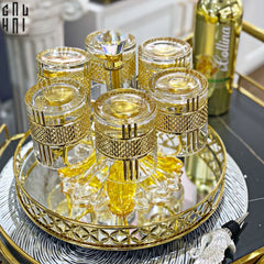 Ly Shot Brandy Whiskey Pha Lê Walter Allure Gold Lignes 310ml 9x10cm-CẬU HAI HOME DECOR