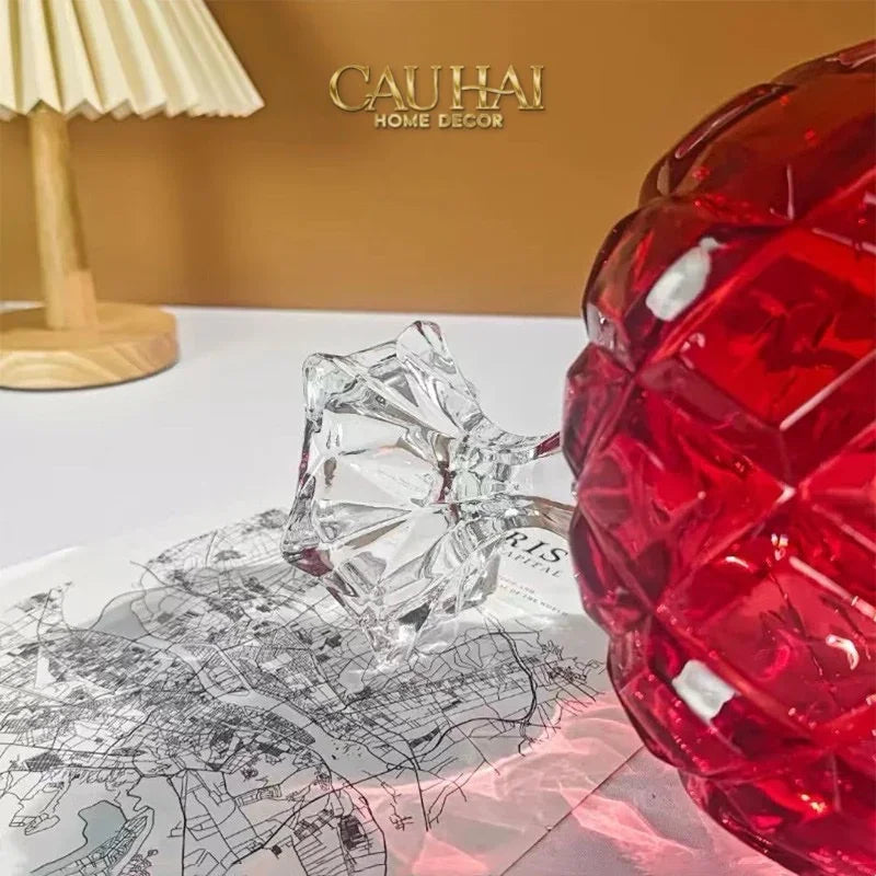 Ly Tráng Miệng Thuỷ Tinh Ruby Glacée Coupe Dessert-CẬU HAI HOME DECOR