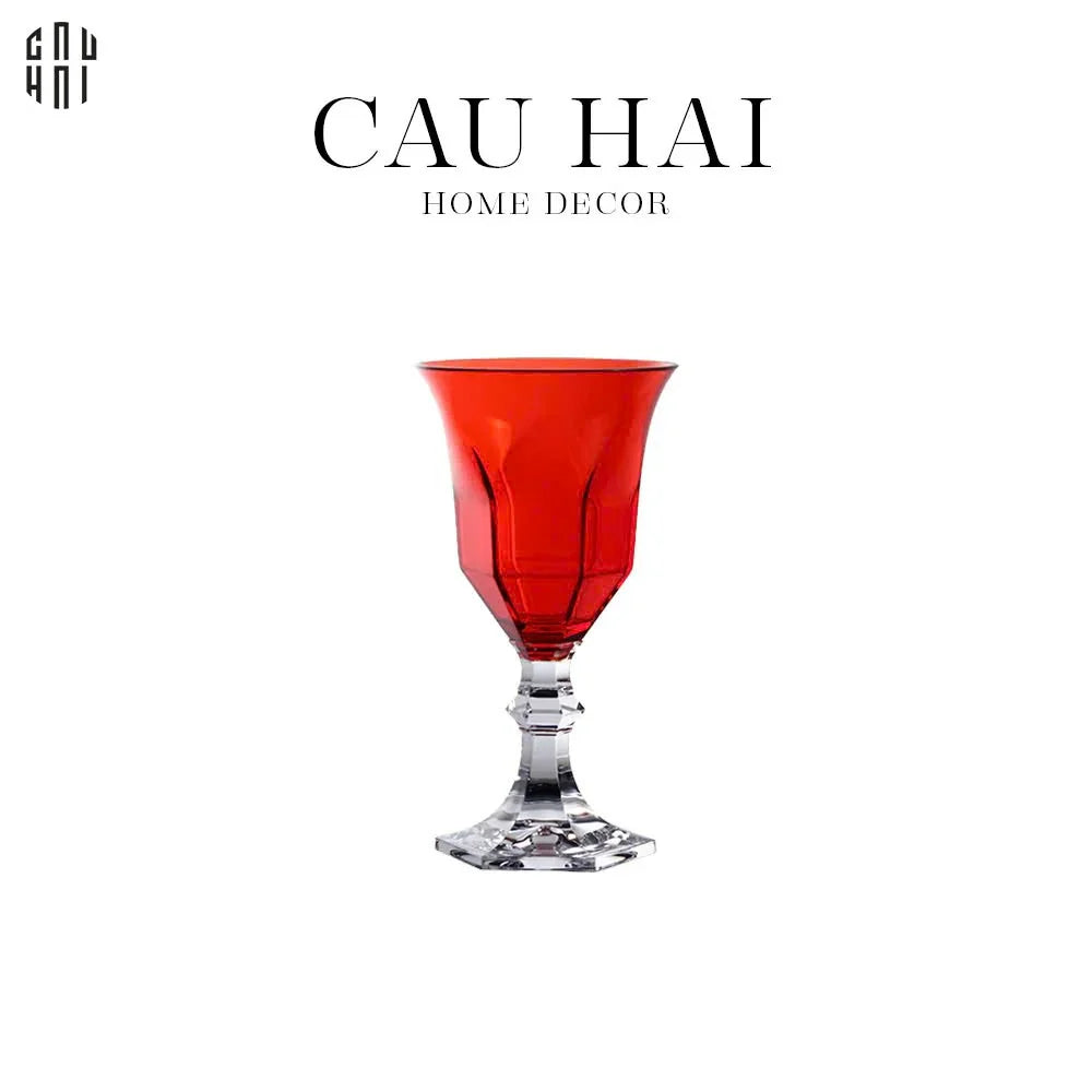 Ly Vang PP Acrylic Đỏ Alluriyyll - PP Acrylic Ruby Rouge Wines Glasses H18.5 270ML-CẬU HAI HOME DECOR