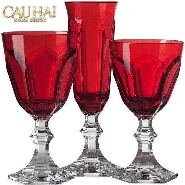 Ly Vang PP Acrylic Đỏ Alluriyyll - PP Acrylic Ruby Rouge Wines Glasses H18.5 270ML-CẬU HAI HOME DECOR