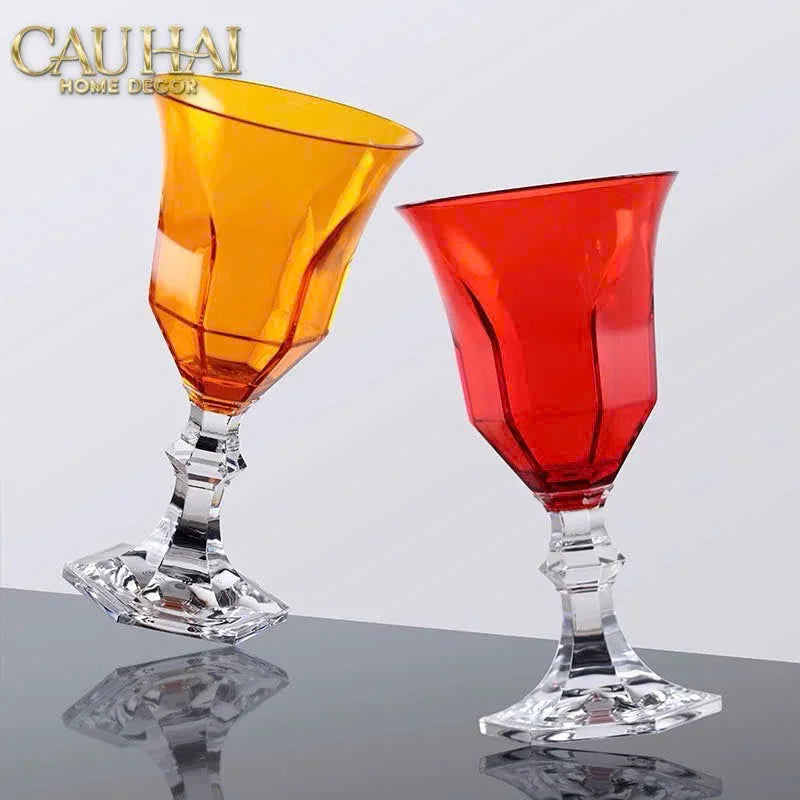 Ly Vang PP Acrylic Đỏ Alluriyyll - PP Acrylic Ruby Rouge Wines Glasses H18.5 270ML-LY THỦY TINH-Đối tác tại Trung Quốc theo từng đơn đặt hàng-CẬU HAI HOME DECOR