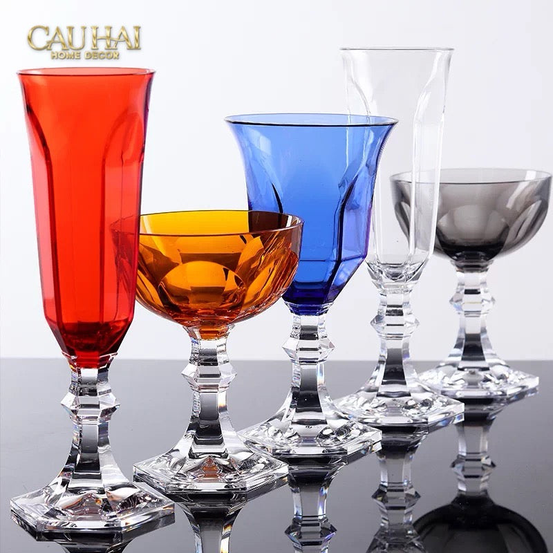 Ly Vang PP Acrylic Đỏ Alluriyyll - PP Acrylic Ruby Rouge Wines Glasses H18.5 270ML-LY THỦY TINH-Đối tác tại Trung Quốc theo từng đơn đặt hàng-CẬU HAI HOME DECOR