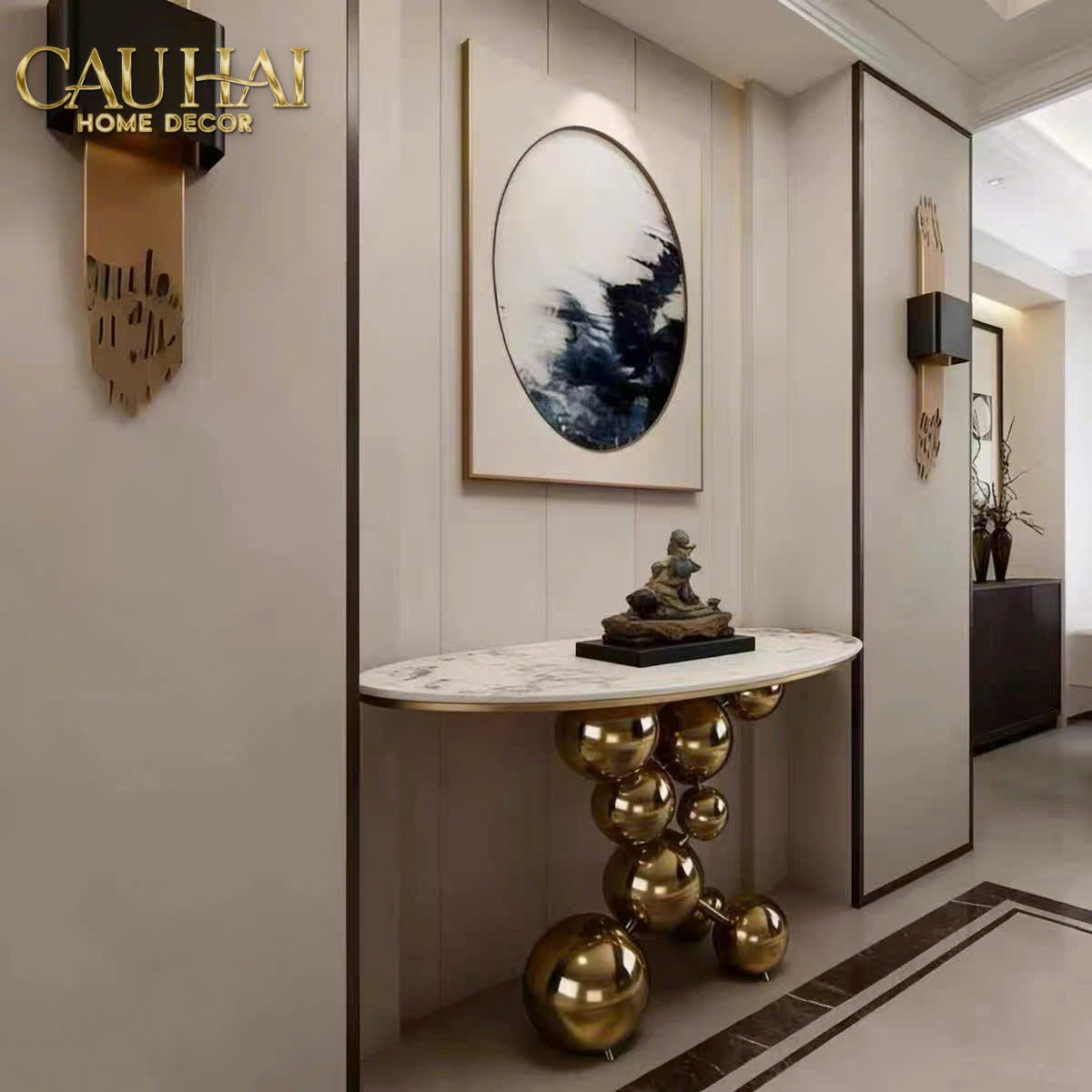 Maison Couture - Bàn Console Trang Trí Cao Cấp Sphère Royale Table-BÀN SOFA-CẬU HAI HOME DECOR-CẬU HAI HOME DECOR