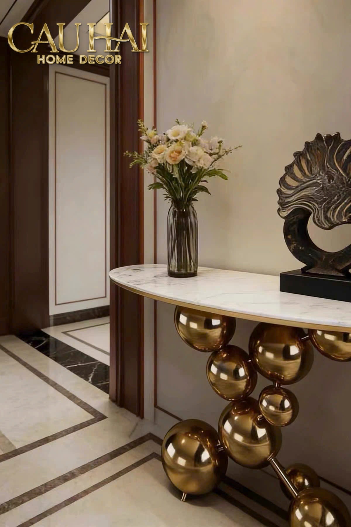 Maison Couture - Bàn Console Trang Trí Cao Cấp Sphère Royale Table-BÀN SOFA-CẬU HAI HOME DECOR-CẬU HAI HOME DECOR