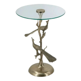 Maison Couture - Bàn Trà Góc Khổng Tước Bằng Đồng - Royale Aureate Paon Brasson Jardin Side Table H61-BÀN SOFA-Đối tác tại Trung Quốc theo từng đơn đặt hàng-CẬU HAI HOME DECOR