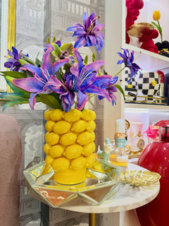 Maison Couture - Bình Hoa Ceramic Citron - Éclat Jaune H25-CẬU HAI HOME DECOR