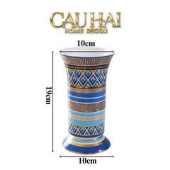 Maison Couture - Bình Hoa Colonne Impériale Azure H19-CẬU HAI HOME DECOR