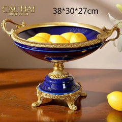 Maison Couture - Bình Hoa Imperium Empire Divin Vase - Column Urn Seraphim – Imperial Cobalt H56x22x29-CẬU HAI HOME DECOR