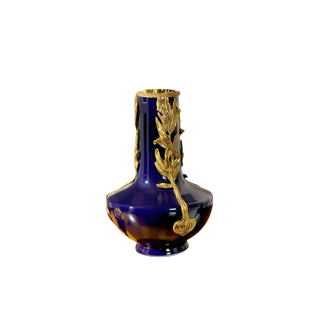 Maison Couture - Bình Hoa Imperium Empire Divine Vase - Laurel Amphora Miniature – Imperial Cobalt 30x21x21-BÌNH HOA-CẬU HAỊ HOME DECOR-CẬU HAI HOME DECOR