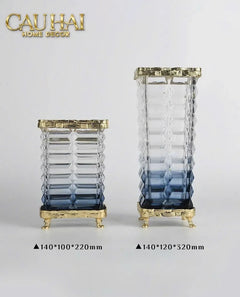 Maison Couture - Bình Hoa Pha Lê Azure Obelisk Cristalleries 22/32-CẬU HAI HOME DECOR