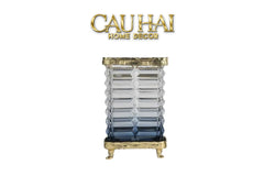 Maison Couture - Bình Hoa Pha Lê Azure Obelisk Cristalleries 22/32-CẬU HAI HOME DECOR