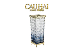 Maison Couture - Bình Hoa Pha Lê Azure Obelisk Cristalleries 22/32-CẬU HAI HOME DECOR
