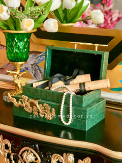 Maison Couture - Bình Hoa Pha Lê Brasson Papillon Emerald H30-CẬU HAI HOME DECOR