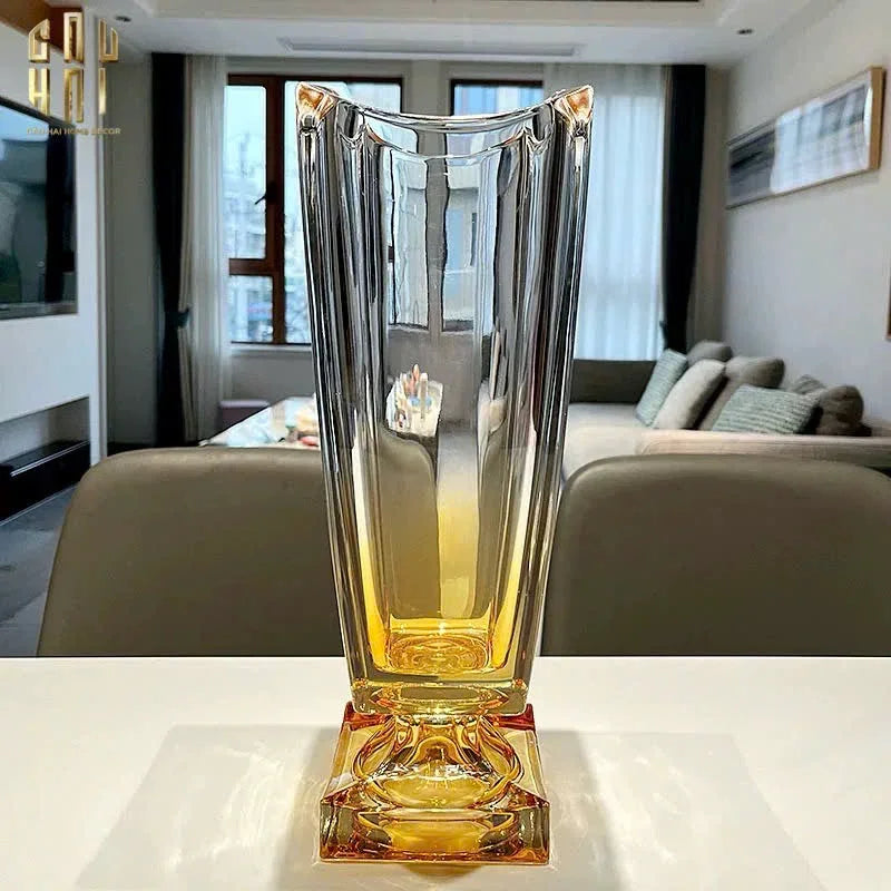 Maison Couture - Bình Hoa Pha Lê Goblet V Class Azure Medusa Cristalleries Vase H36-CẬU HAI HOME DECOR