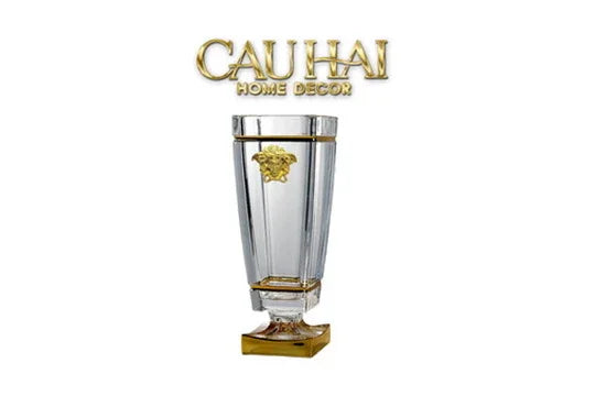 Maison Couture - Bình Hoa Pha Lê V Class Critalleries Obelish Meduse Vase H36x11 M13.5-BÌNH HOA-CẬU HAI HOME DECOR-CẬU HAI HOME DECOR
