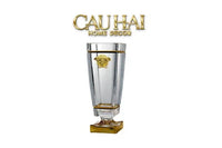 Maison Couture - Bình Hoa Pha Lê V Class Critalleries Obelish Meduse Vase H36x11 M13.5-CẬU HAI HOME DECOR