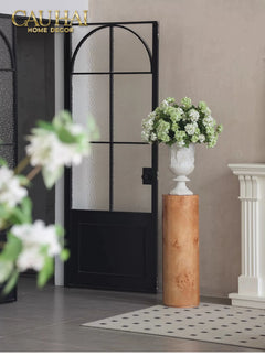 Maison Couture - Bình Hoa Phù Điêu Đá Sa Thạch Giả Ngọc - Amphora Des Dieux Dionysien - Patrimoine H47xM35-CẬU HAI HOME DECOR