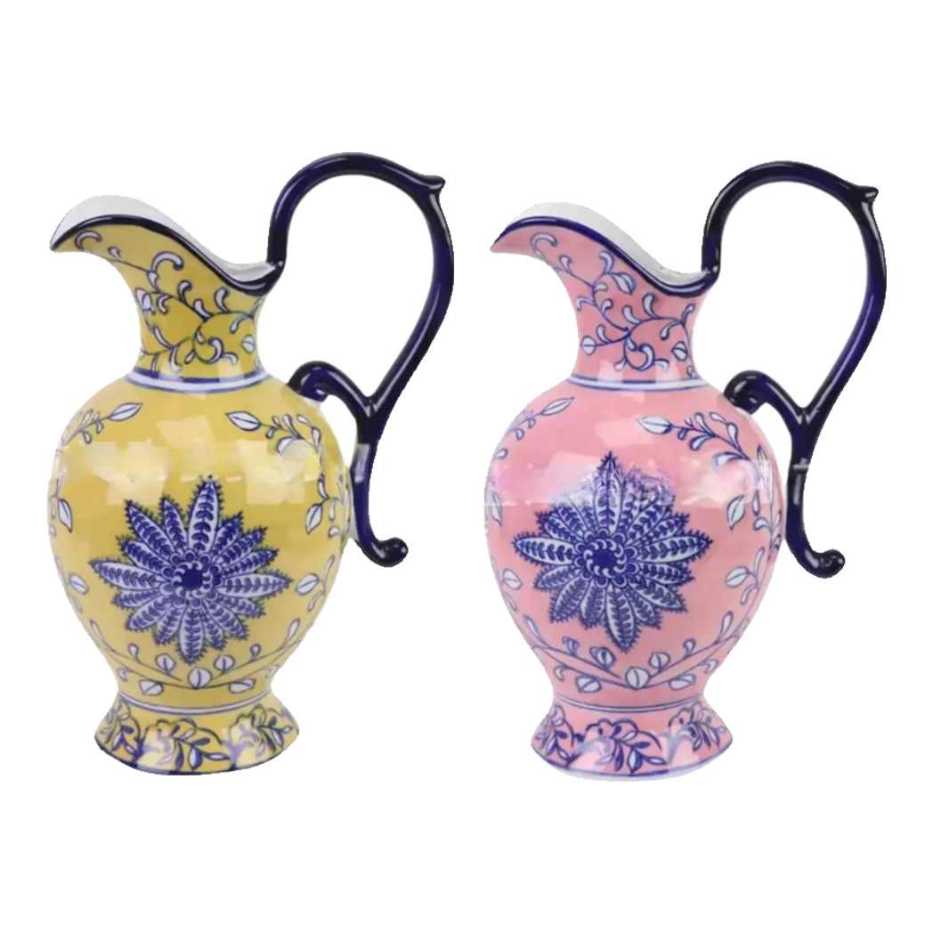 Maison Couture - Bình Hoa Pitcher Form – Fiorenza Duo Lumière Pocerlain Vases-BÌNH HOA-Đối tác tại Trung Quốc theo từng đơn đặt hàng-CẬU HAI HOME DECOR