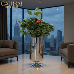 Maison Couture - Bình Hoa Platinum Cristallerie Platinum Elysium. 14x34-CẬU HAI HOME DECOR