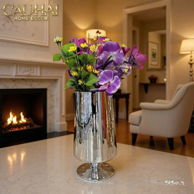 Maison Couture - Bình Hoa Platinum Cristallerie Platinum Elysium. 14x34-CẬU HAI HOME DECOR
