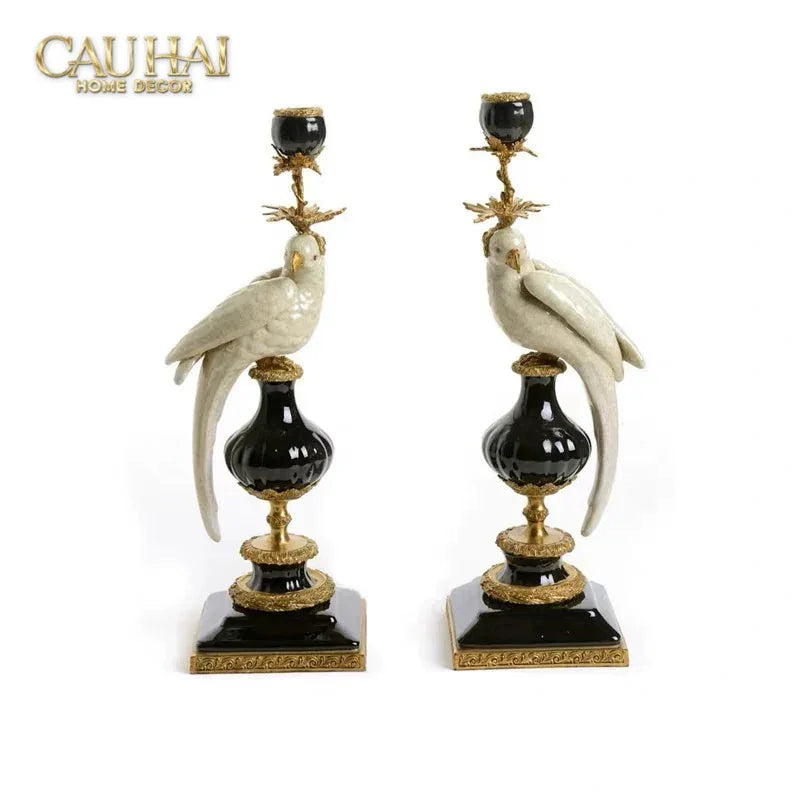 Maison Couture – Bình Hoa Sứ Đồng Imperium Empire Amphora Of Dionysus - Barocco Divine Vase H52-BÌNH HOA-CẬU HAỊ HOME DECOR-CẬU HAI HOME DECOR