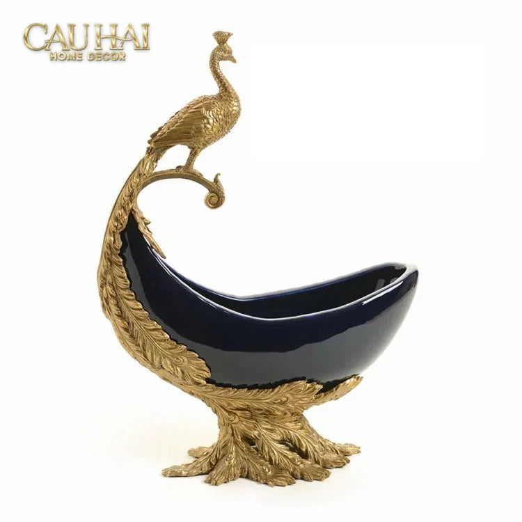 Maison Couture – Bình Hoa Sứ Đồng Imperium Empire Amphora Of Dionysus - Barocco Divine Vase H52-CẬU HAI HOME DECOR