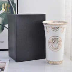 Maison Couture - Bình Hoa Sứ Tráng Men Cao Cấp V Class - Medusa Timeless Mythology 17x30.5-CẬU HAI HOME DECOR