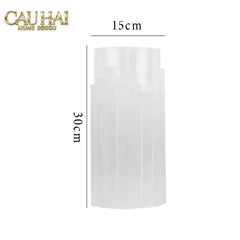 Maison Couture - Bình Hoa Thạch Anh Trắng Elite Quartz Allure Gemstone Vases H30-CẬU HAI HOME DECOR