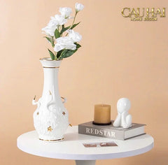 Maison Couture - Bình Hoa Thiên Nga - Odette Impériale Swan Princess Vase H31-CẬU HAI HOME DECOR
