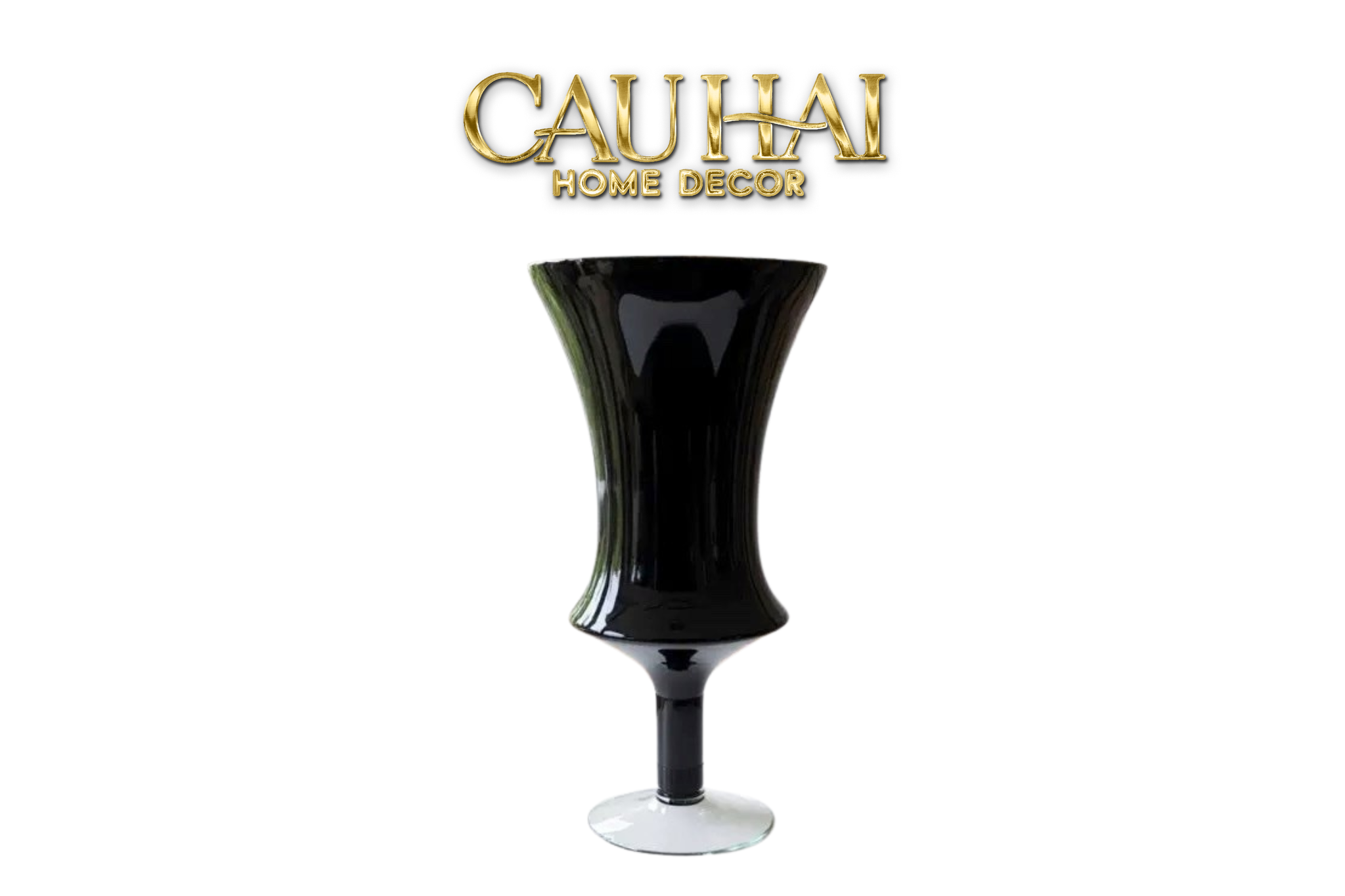Maison Couture - Bình Hoa Thuỷ Tinh Colonne Noire Lacquered Glaze Vases - CẬU HAI HOME DECOR