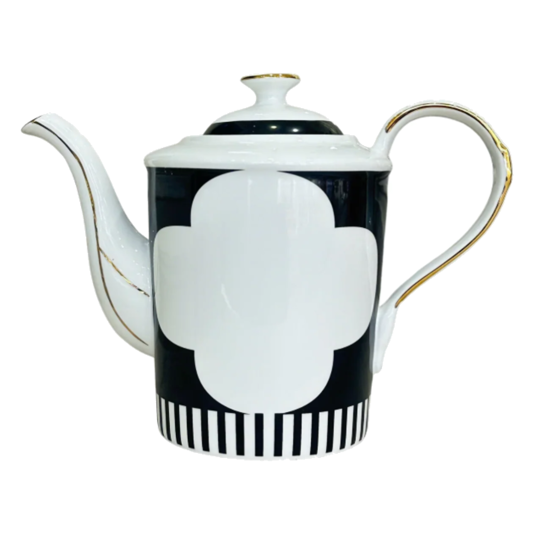 Maison Couture - Binh Tra Château Clover Signature - L’Atelier Rayé Tasses & Soucoupes-BỘ BÌNH TRÀ-CẬU HAI HOME DECOR-CẬU HAI HOME DECOR