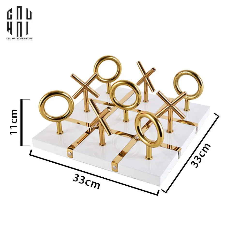 Maison Couture - Board Game - Standing Luxury Tic Tac Toe Fw25-CẬU HAI HOME DECOR