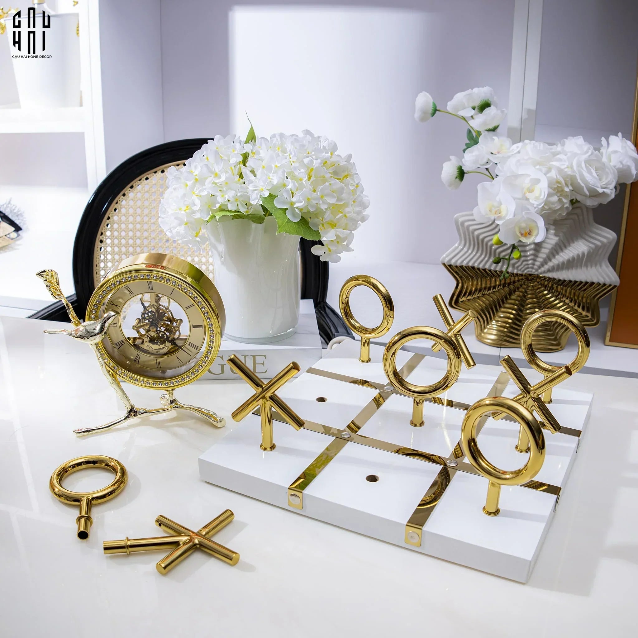 Maison Couture - Board Game - Standing Luxury Tic Tac Toe Fw25-CẬU HAI HOME DECOR