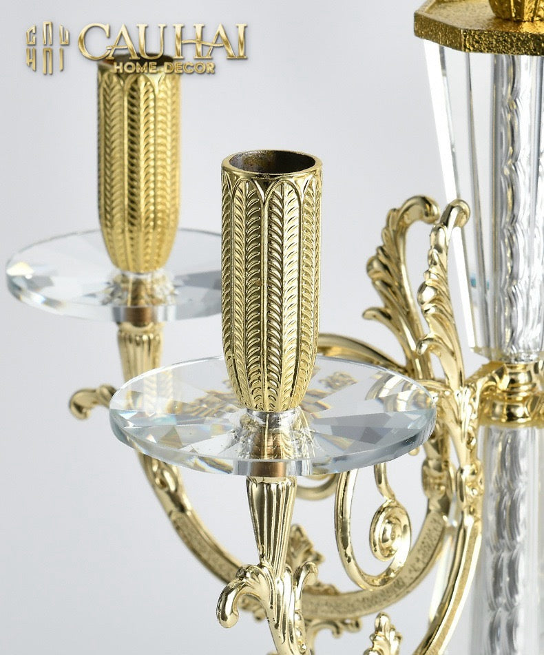 Maison Couture - Đế Nến Pha Lê Cristalleries Versailles Chanderlier H47-ĐẾ NẾN-Đối tác tại Trung Quốc theo từng đơn đặt hàng-CẬU HAI HOME DECOR