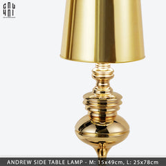 Maison Couture - Đèn Bàn Andrew Iconique Allure Métallique Gold H78-CẬU HAI HOME DECOR