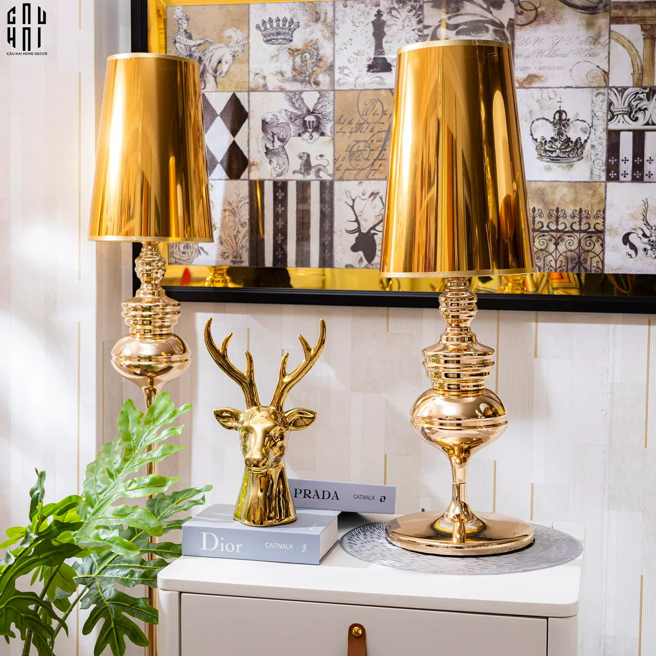 Maison Couture - Đèn Bàn Andrew Iconique Allure Métallique Gold H78-CẬU HAI HOME DECOR