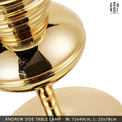 Maison Couture - Đèn Bàn Andrew Iconique Allure Métallique Gold H78-CẬU HAI HOME DECOR