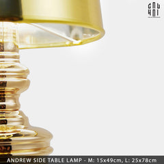 Maison Couture - Đèn Bàn Andrew Iconique Allure Métallique Gold H78-CẬU HAI HOME DECOR