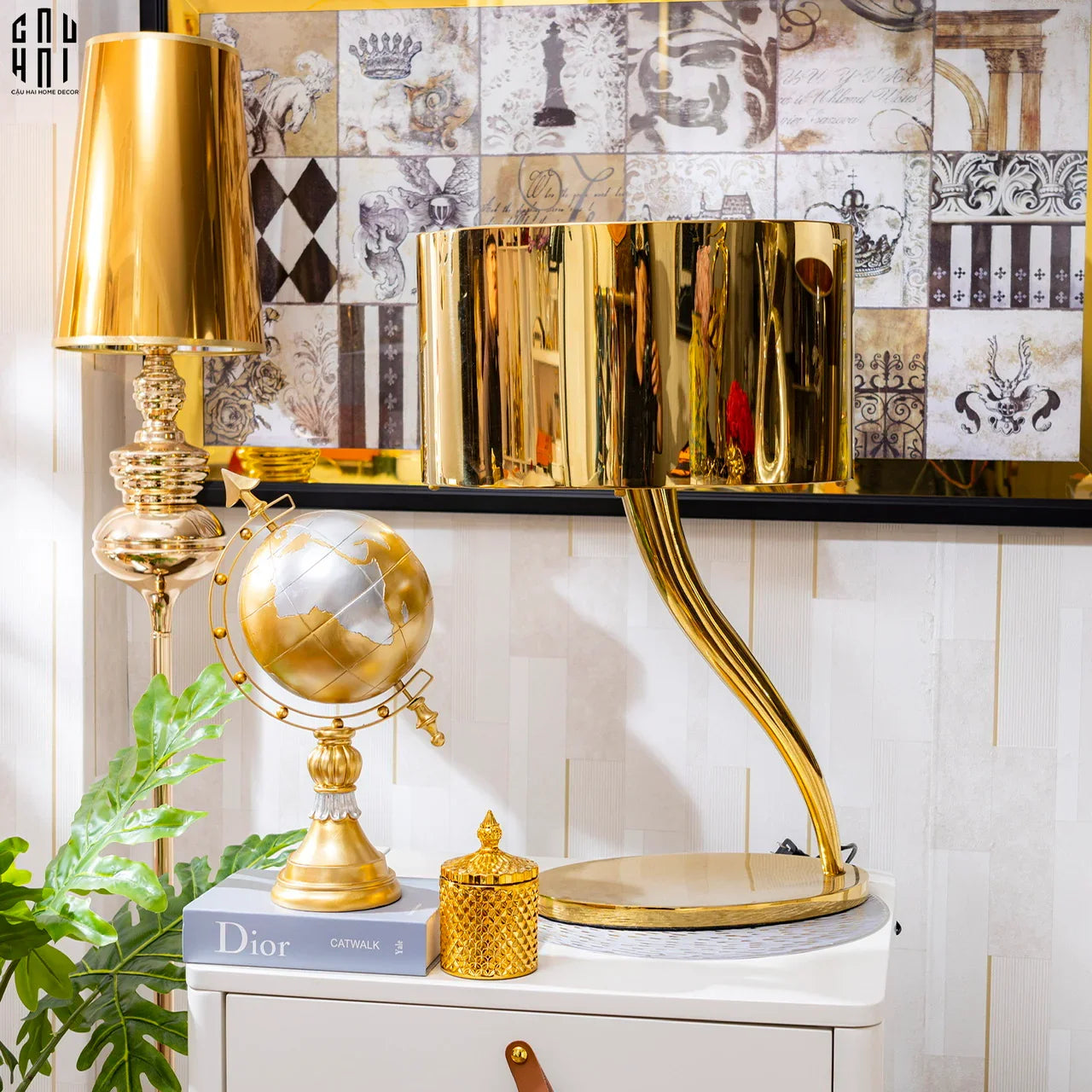Maison Couture - Đèn Bàn Andrew Iconique Allure Métallique Gold H78-CẬU HAI HOME DECOR