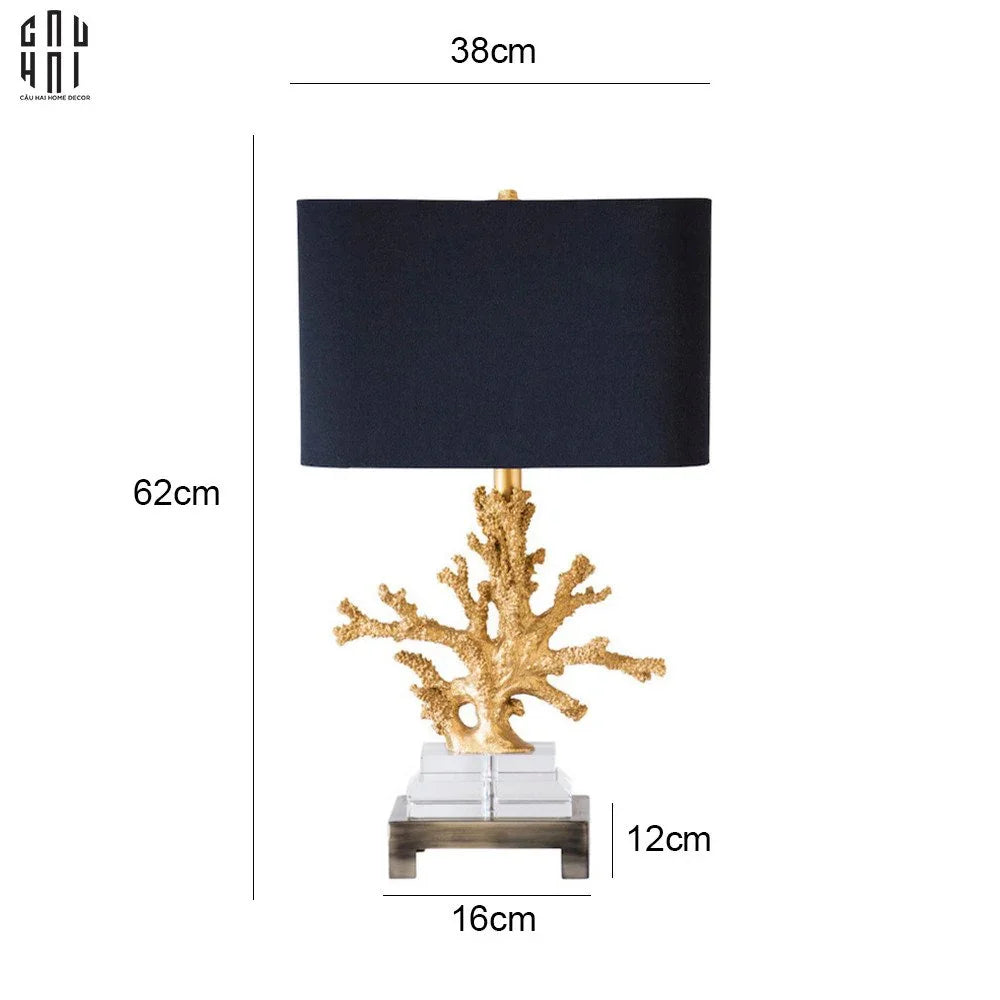 Maison Couture - Đèn Bàn Gilded Coral Side Table Lamp H62-CẬU HAI HOME DECOR
