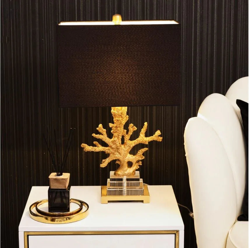 Maison Couture - Đèn Bàn Gilded Coral Side Table Lamp H62-CẬU HAI HOME DECOR