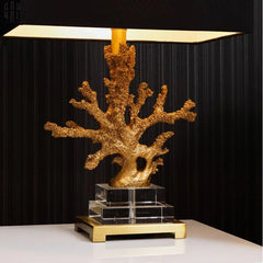 Maison Couture - Đèn Bàn Gilded Coral Side Table Lamp H62-CẬU HAI HOME DECOR